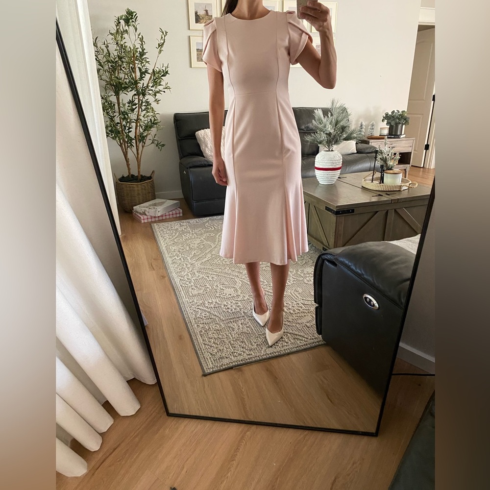 Calvin Klein Soft Pink Midi Dress